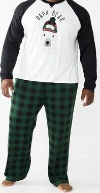 Papa Bear Cuddl Duds Pajama Set Men’s L NWT